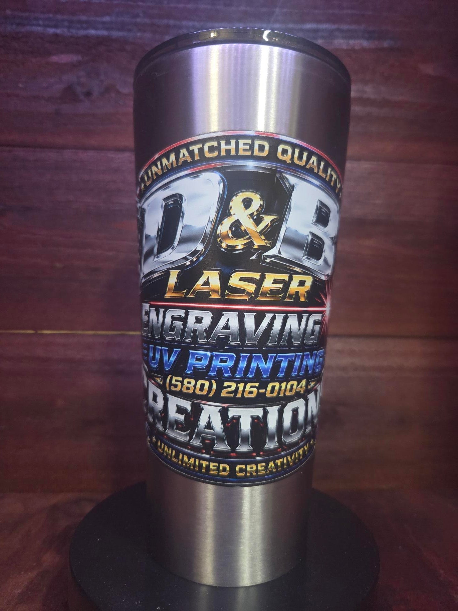 Custom Full-Wrap UV Printed 24 oz Stainless Steel Tumbler