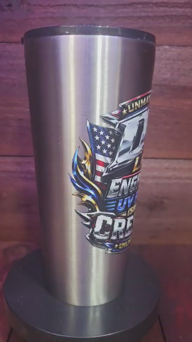 Custom Full-Wrap UV Printed 24 oz Stainless Steel Tumbler